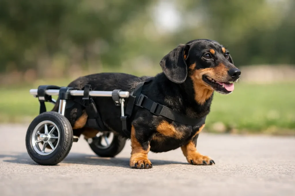 Carrellino per cane con ernia del disco
