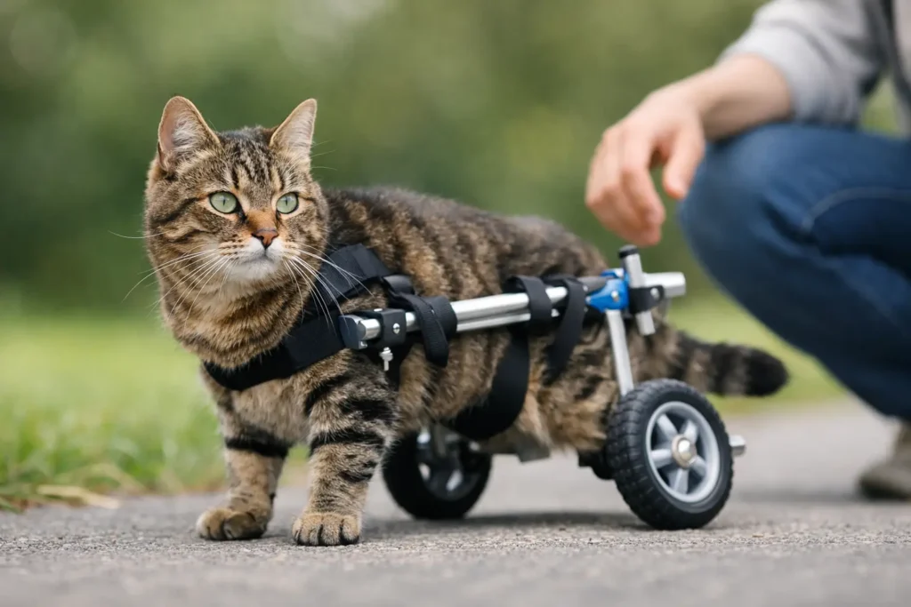 Carrellino per gatto paralizzato: come sceglierlo