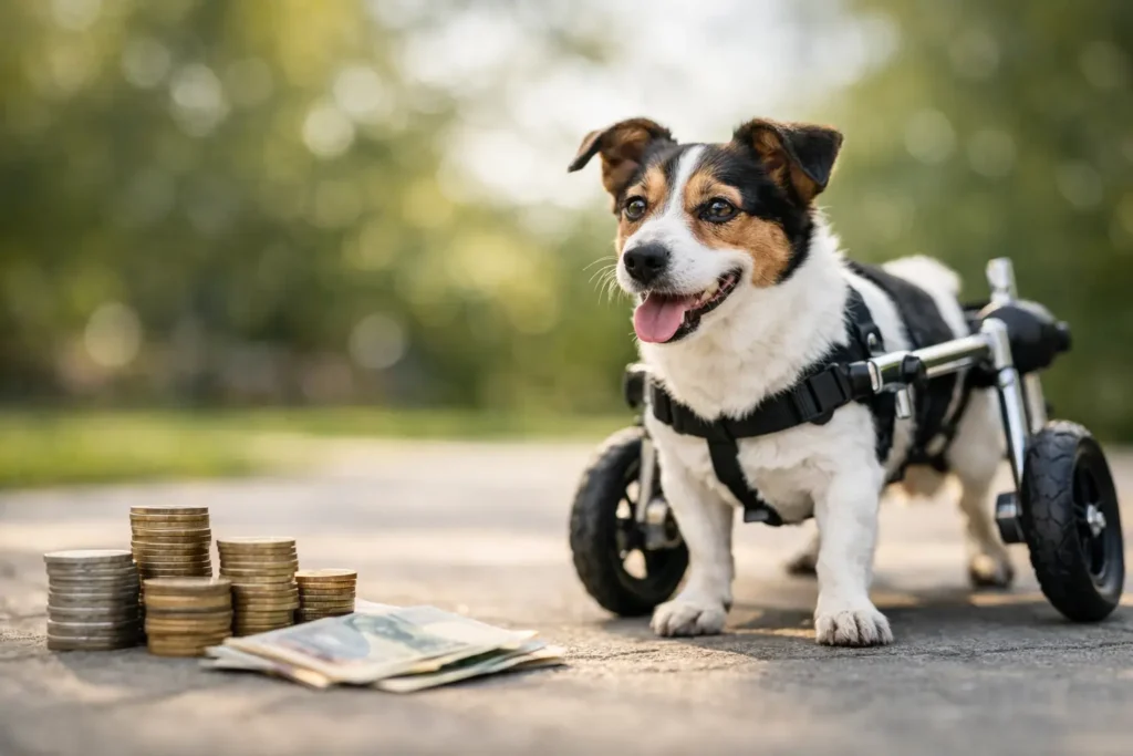 Quanto costa un carrellino per cane disabile?